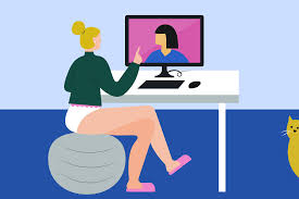 No Pants work from home illustration | Visual.ly