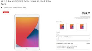 Supercharged by the apple m1 chip. Ipad 2020 Vorubergehend Nur 333 38 Euro Macerkopf