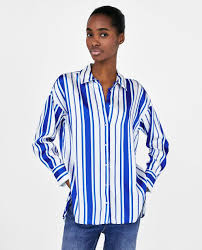 Image 2 Of Striped Satin Shirt From Zara Satin Shirt Clothing Hacks Striped