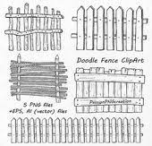 Doodle Zaun Clipart Handgezeichnete Holz Zaun Clipart Png Ai Eps Vektor Clipart Digita In 2020 How To Draw Hands Clip Art Digital Clip Art