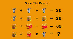 Whosoever shall solve these puzzles shall rule the universe!. Can You Solve This Mcdonald S Maths Puzzle Mcdonald S Blog