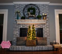 Painted Brick Fireplace Farmhouse Inspiration Shabby Paints When we remodeled our patio three years ago, a brick outdoor fireplace was one addition we knew we wanted to incorporate.