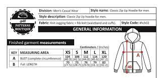 Zip Up Hoodie Pdf Sewing Pattern For Men Sizes From Xs To Xl Etsy Pdf Sewing Patterns Sewing Patterns Printable Sewing Patterns
