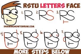 The good news is sketching is a skill that can be learned. How To Draw A Cartoon Face With Alphabet Letters R S T And U Easy Step By Step Drawing Tutorial For Kids How To Draw Step By Step Drawing Tutorials