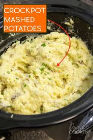 Crockpot Mashed Potatoes In 2020 Crockpot Mashed Potatoes Good Meals To Cook Mashed Potatoes