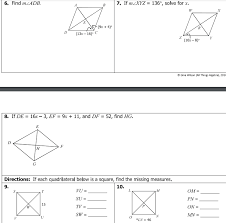 In a cyclic quadrilateral abcd,∠a=(2x+4)o,∠b=(y+3)o,∠c=(2y+10)oand∠d=(4x−5)o. Directions If Each Quadrilateral Below Is A Rhombus Find The Missing Measures Uv 8 And Wx 5 2 Bc 28 And Bd 32 Tu Cd B Wu Fd Tx Course Hero