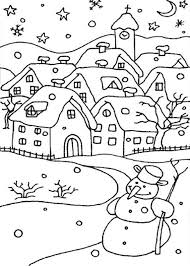 21 Disegni Di Paesaggi Invernali Da Colorare Disegni Di Paesaggi Disegni Dipinti Di Natale