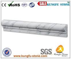 Honed marble wall crown tile. Carrara Marble Chair Rail Molding Xiamen Kungfu Stone Ltd
