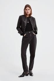 Faux Leather Jacket With Buttons Item Available In More Colors Jacken Frauen Lederjacke Jacken
