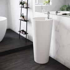 monaco circular basin pedestal sink
