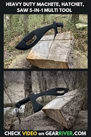 Survival Machete Hatchet Saw 5 In 1 Multi Tool Omniblade Gear River Survival Axe Survival Survival Gear