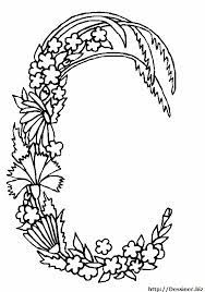 Pin Lettres Alphabet Coloriages Dessin On Pinterest Flower Coloring Pages Coloring Pages Cool Coloring Pages