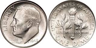 Roosevelt Silver Dime Value 1948 To 1964 Civil War Token