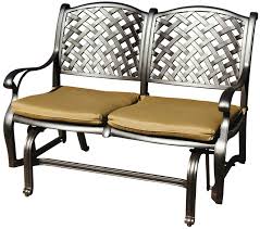 Lakeland mills classic white cedar log outdoor glider loveseat. Outdoor Furniture Loveseat Glider Lohan Patio