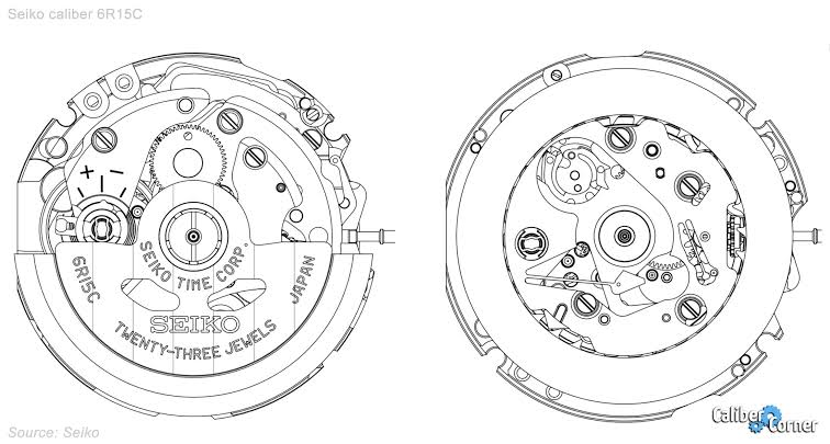 Seiko Caliber 6R15 Watch Movement