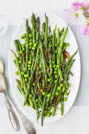 Lemony Asparagus Beans And Peas Recipe Easter Side Dishes Easter Side Dishes Recipes Pea Recipes
