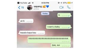Lia bisa belikan suami juga loh! 7 Respons Chat Pacar I Want A Baby Ini Kocak Parah Citizen6 Liputan6 Com