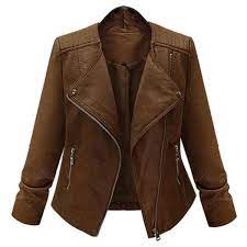 Europe Style Lapel Collar Coffee Sheepskin Plus Size Jacket 35 Liked On Polyvore Featu Leather Jackets Women Brown Jackets Women Brown Faux Leather Jacket