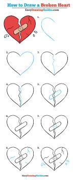 Let's learn how to draw a dog together with this easy to follow step by step tutorial. How To Draw A Broken Heart Really Easy Drawing Tutorial Heart Drawing Drawing Tutorial Easy Drawing Tutorial