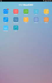 > control using actions and policies—enforce passcode policies, and restrict device features and applications. Maas360 Mdm For Samsung For Android Apk Download