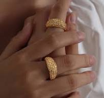 Luxury Design Shiny Zirconia Rings Stainless Steel 18K Gold Plated Silver  Plated Fashion Jewelry Ring for Women