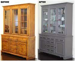 When i painted my melamine cabinets, i used the deglosser in the rustoleum cabinet transformations kit to clean and rough up the surface for painting. Painting Our China Cabinet Olga S Flavor Factory