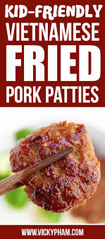 Quick Kid Friendly Vietnamese Pan Fried Ground Pork Patty Recipe Vietnamese Home Cooking Recipes Recipe Pork Patties Recipe Pork Recipes For Dinner Pork Recipes