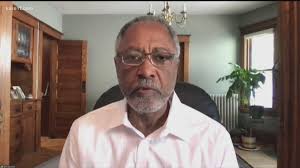 Fmr. Minneapolis council member Don Samuels reacts to Chauvin sentence