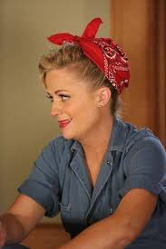 Pin up rosie the riveter costume (red bandana, blue button up shirt, brown pants). Rosie The Riveter Costume Diy Halloween Photos