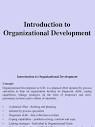 Introduction To Organizational Development | Download Free PDF ...