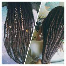 Brown Natural Human Hair Dreads Real Permanent Lengthen Etsy Natural Human Hair Human Hair Dreadlock Extensions