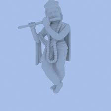 Lord Krishna Statue 3d Model Statue Krishna Statue 3d Model