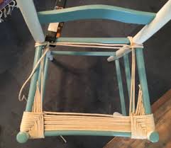 Weaving A Ladder Back Chair Seat With Fiber Rush Ladder Back Chairs Diy Chair Woven Chair