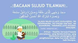 Bacaan ketika sujud tilawah sama seperti bacaan sujud ketika shalat. Bacaan Doa Sujud Tilawah Tata Cara Ayat Dan Hukumnya Menurut Ulama Islam