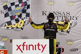 Nascar's alex bowman edged standings leader denny hamlin and became the eighth winner and nine races this cup series season with a victory i wouldn't say we were desperate. Jones Wins Overtime Nascar Xfinity Race At Kansas Speedway West Hawaii Today