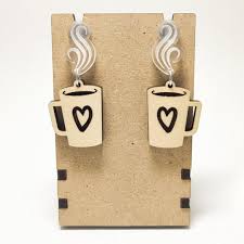 Coffee Cup Earring Studs