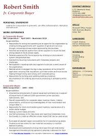 corporate buyer resume samples qwikresume