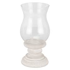 Wide selection of glass cylinder hurricanes, hurricane globes, glass holders for pillar candle, votive and tealight at wholesale price. Grey Wash Candle Holder With Glass