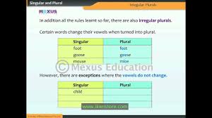 Singular And Plural
