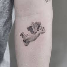 تصاميم وشوم وشم Tattoos على صور ملائكة فن ماكياج بنات صورة 10 Baby Tattoos Tattoos Baby Angel Tattoo