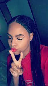 Middle Part 2 Layer Cornrow Braids Africanbraids Feed In Braid Hair Styles Straight Blonde Hair