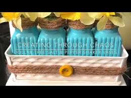 This video shows you step by. Dollar Tree Salt Pepper Shaker Vases Youtube