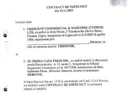 Elementele contractului de împrumut sunt: Traian BÄƒsescu PublicÄƒ Un Contract Intre Crescent È™i O FirmÄƒ AdministratÄƒ De Gabriela Firea Stiri Iasi Anchete Investigatii Interviuri Si Satira Politica