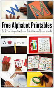Along with this set of alphabet letters tracing printables, i'll share with you a few of our other free alphabet printables: . Free Alphabet Printables For Teaching Letter Recognition Letter Formation And Letter Sounds Gift Of Curiosity