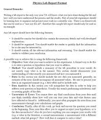 Sample Laboratory Report Templates Report Template Physics Lab Writing Lab