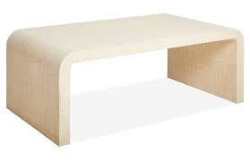 Kos Raffia Waterfall Coffee Table Natural One Kings Lane Coffee Table Living Room Coffee Table Natural Coffee Table