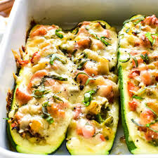 This keto stuffed zucchini boats recipe is healthy. 3 Cheese Zucchini Boats Lemon Tree Dwelling