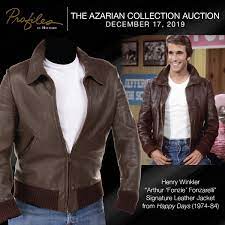 The Azarian Collection Auction Fonzie Happy Days Leather Jacket The Fonz
