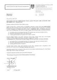 Surat Rasmi Permohonan Kolej Kediaman