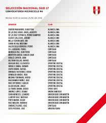 Elcomercio.pe peru21.pe gestion.pe ojo.pe peru.com trome.pe laprensa.pe ecomedia.pe neoauto.com perured.pe clubelcomercio.pe clasificados.pe pagoefectivo.pe lumingo comercioxpress mag. Fpf Anuncio La Convocatoria De La Seleccion Peruana Sub 17